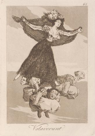 They have flown (Volaverunt), Plate 61 from Los Caprichos