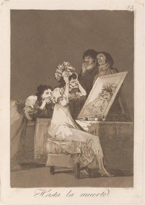 Until death (Hasta la muerte), Plate 55 from Los Capricho