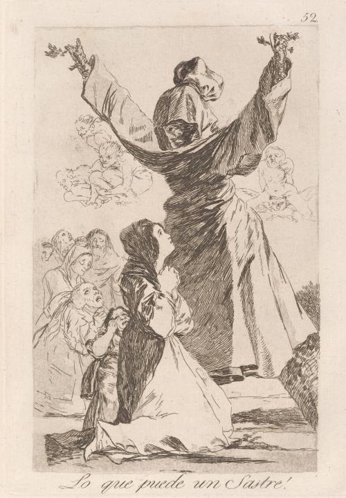 What a tailor can do! (Lo que puede un Sastre!), Plate 52 from Los Caprichos