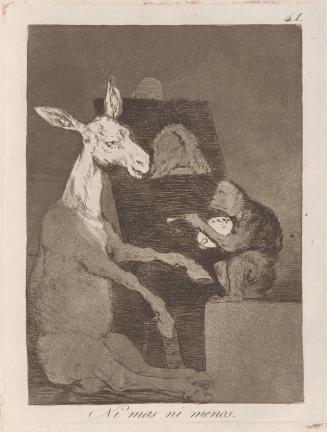 Neither more nor less (Ni mas ni menos), Plate 41 from Los Caprichos