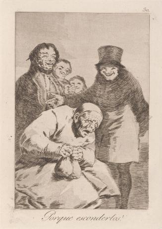 Why hide them? (Porque esconderlos?), Plate 30 from Los Caprichos