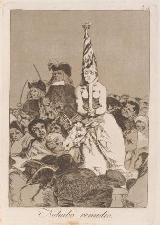 Nothing could be done about It (Nohubo remedio), Plate 24 from Los Caprichos