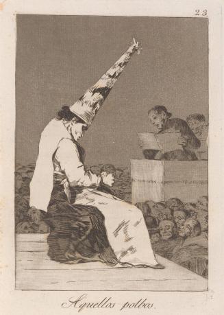 These specks of dust (Aquellos polbos), Plate 23 from Los Caprichos