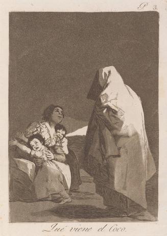 Here comes the bogeyman (Que viene el Coco), Plate 3 from Los Caprichos