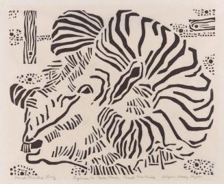 Big horn in paper house