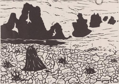 Sierras Pintas in mirage