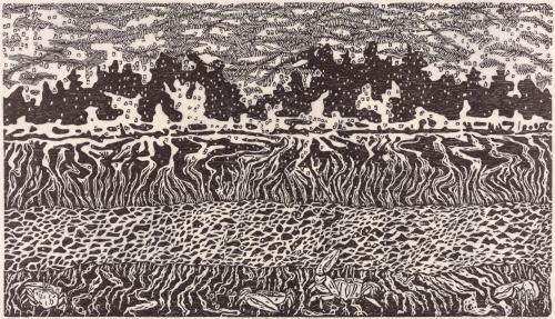 Mirage, mud and river, Colorado Delta