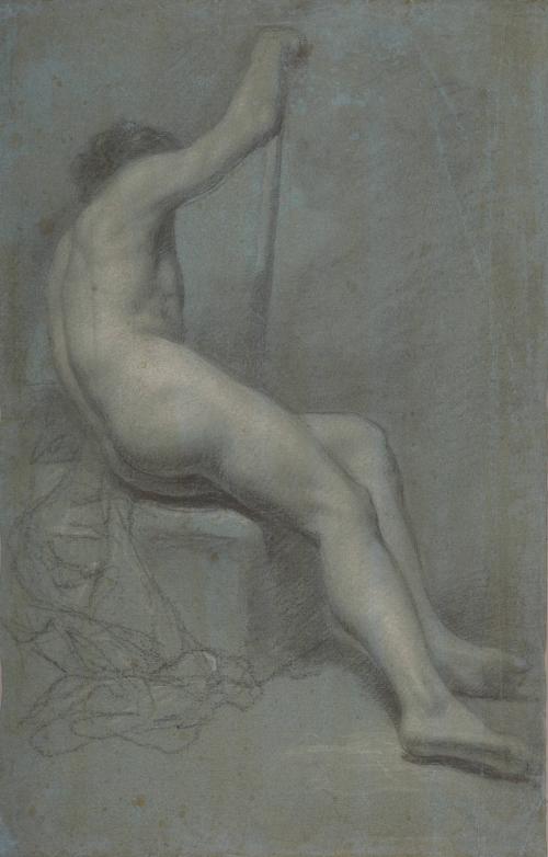 Seated Nude with Staff