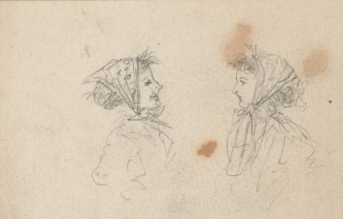 Woman with Kerchief on Head