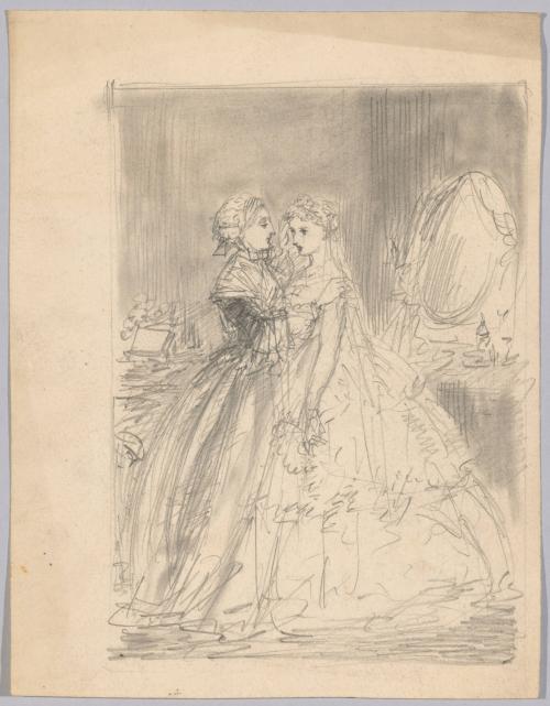 Older Woman Addressing a Bride (?)