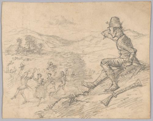 Vagabond Watching a Country Dance