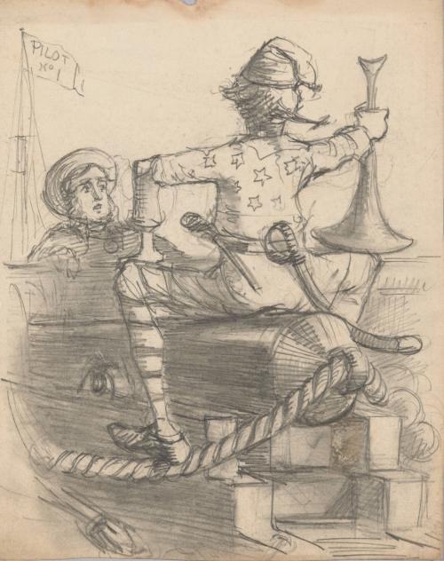 Man with Horn, Sword, and Pistol