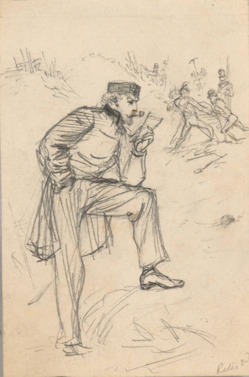 Soldier Reading a Note