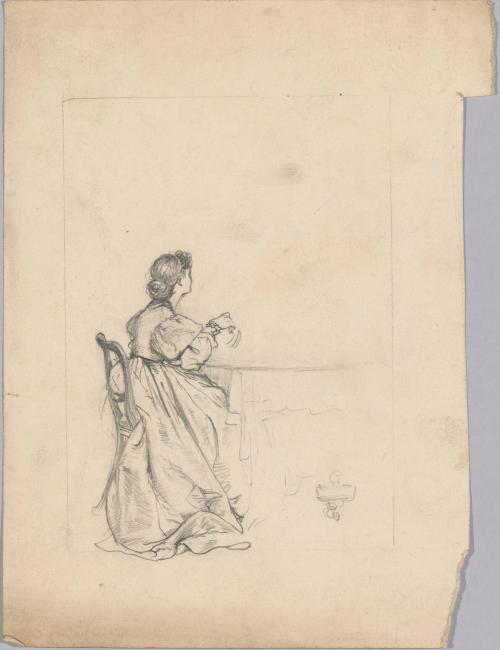 Woman Seated at Table