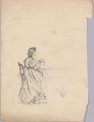 Woman Seated at Table