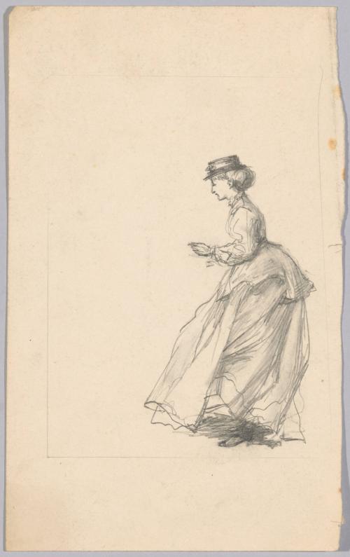 Study of a Woman in Street Dress