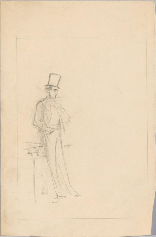 Sketch of Man in a Top Hat