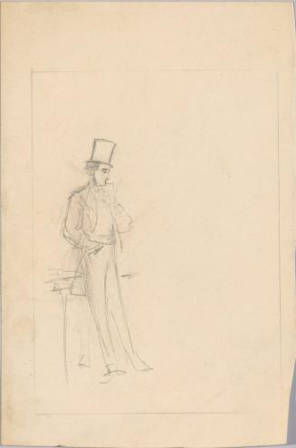 Sketch of Man in a Top Hat