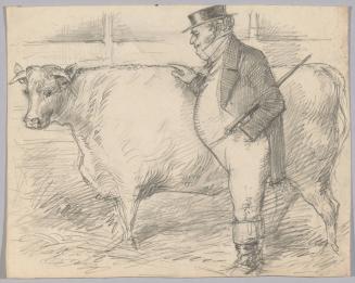 Stout Man with a Bull