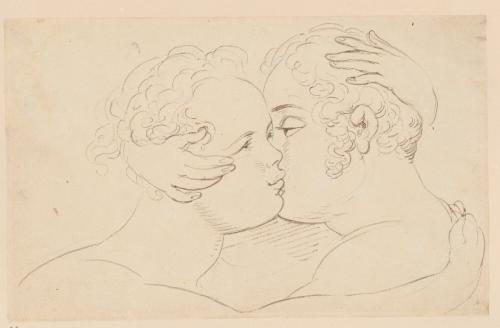 Man and Woman Kissing