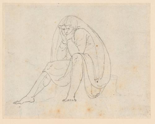 Man Seated with his Chin in his Hands