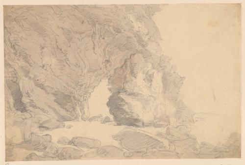 Coast Scene with Natural Rock Bridge