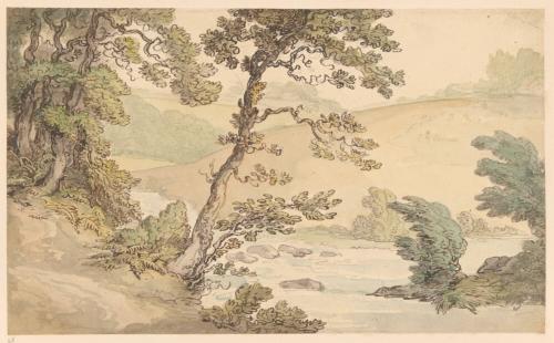 Stream in a Hilly Landscape