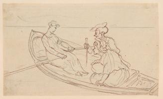 Dr. Syntax in a Boat with Two Women