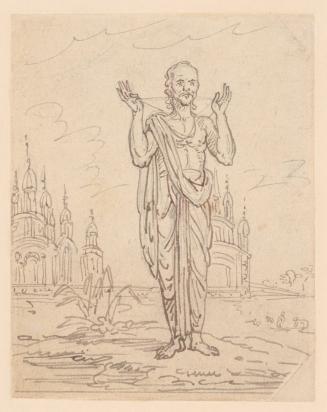 A Man Standing in Front of Oriental Buildings