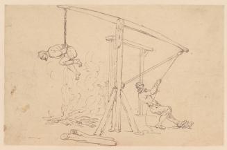 A Man Tortured Over a Fire