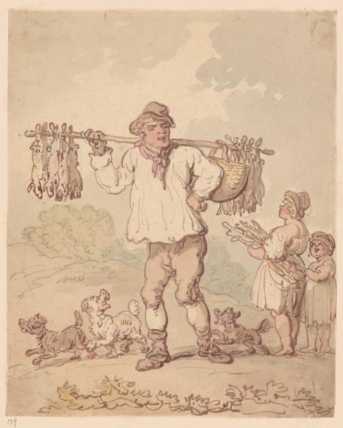 A Man with Dead Rabbits (?)