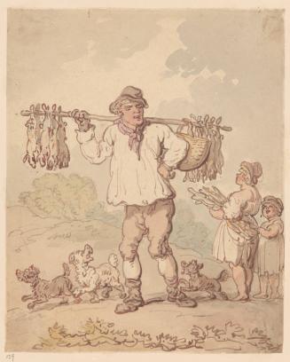 A Man with Dead Rabbits (?)