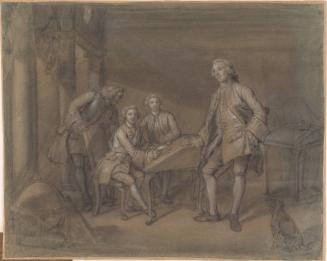 George, Prince of Wales, his Brother Edward, Duke of York, with Lord Harcourt and Mr Scott