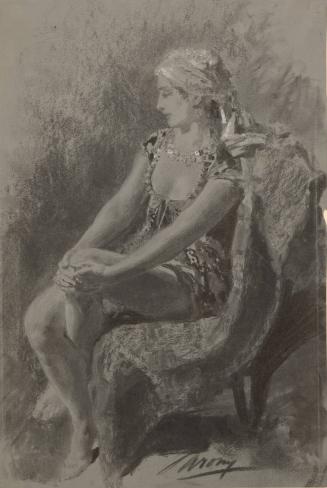 Seated Woman in Oriental Costume