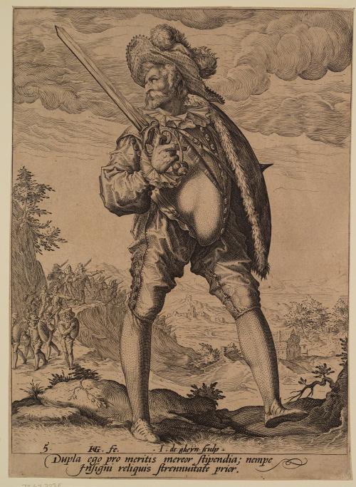 Soldier Armed with Broadsword and Shield