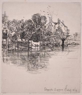 Shepperton (Shepperton, sur la Tamise) from Études à l'eau-forte