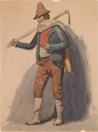 Standing Man with Farm Tool