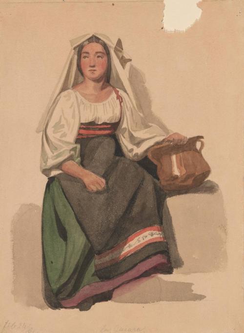 Seated Woman with Vase