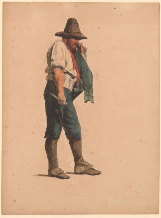 Standing Male Figure Holding a Knife