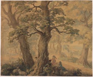 Wooded Landscape with Figures