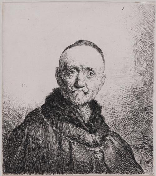 Bust of an Old Man, Frontal