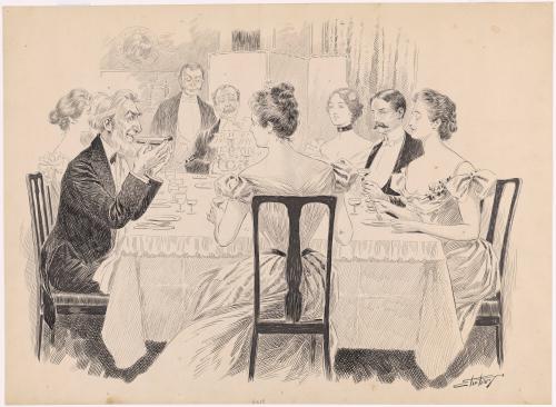 Man Eating a Piece of Pie with His Hands