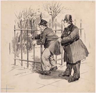 Homeless Man with a Police Officer