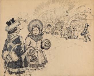 Eskimo Couple About to Go Shopping