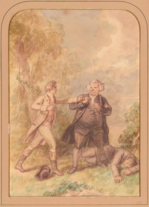 Illustration to "Tom Jones," Tom and the Parson