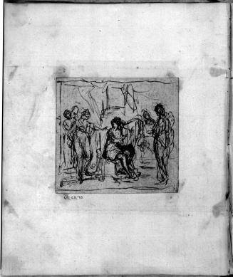 David Seated with a Harp