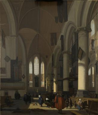 Interior of the Oude Kerk, Amsterdam, From the North Aisle Looking West