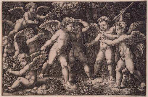 Eight Putti Playing