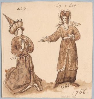 Drawing for Royal Seals or Costume Studies