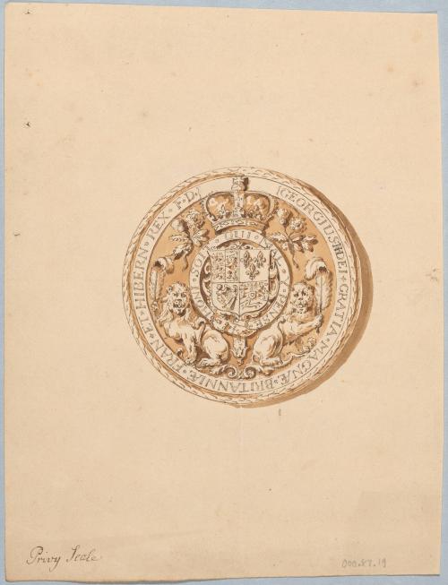 Drawing for Royal Seals or Costume Studies